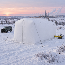 Бескаркасная тент-палатка «многотентов» 10x6x5 м.