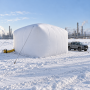 Бескаркасная тент-палатка «многотентов» 12x6x5 м.