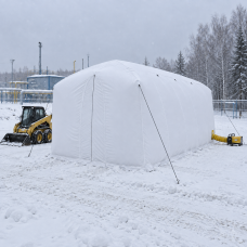 Бескаркасная тент-палатка «многотентов» 14x6x5 м.